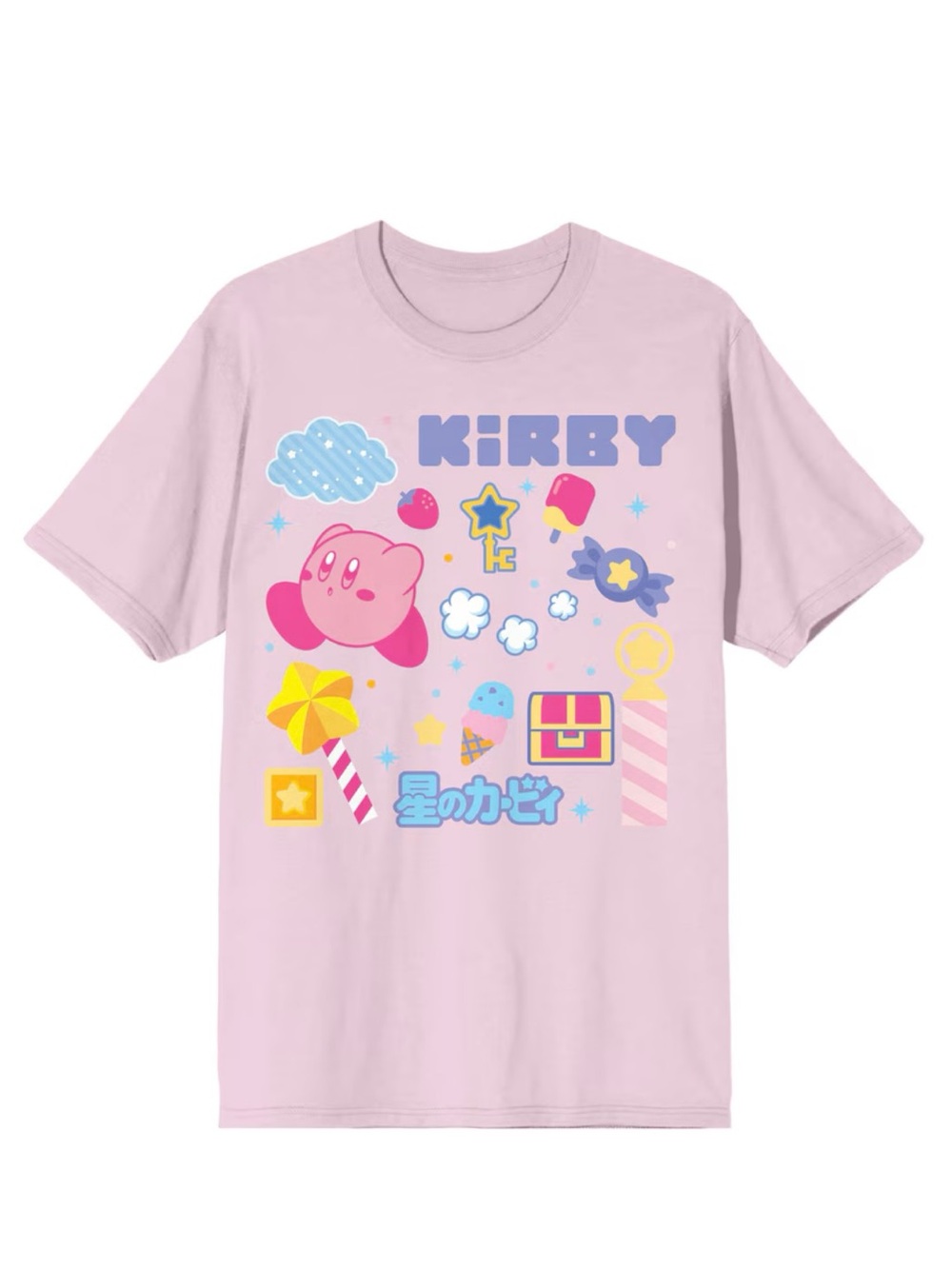 Kirby nintendo pink tshirt